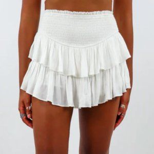 Rock n Rags Sunshine Daydream Skirt in White